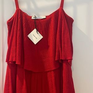 Zara Italian Yarn Red Dress